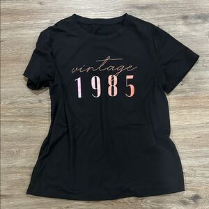 Black Vintage 1985 Women's Top
